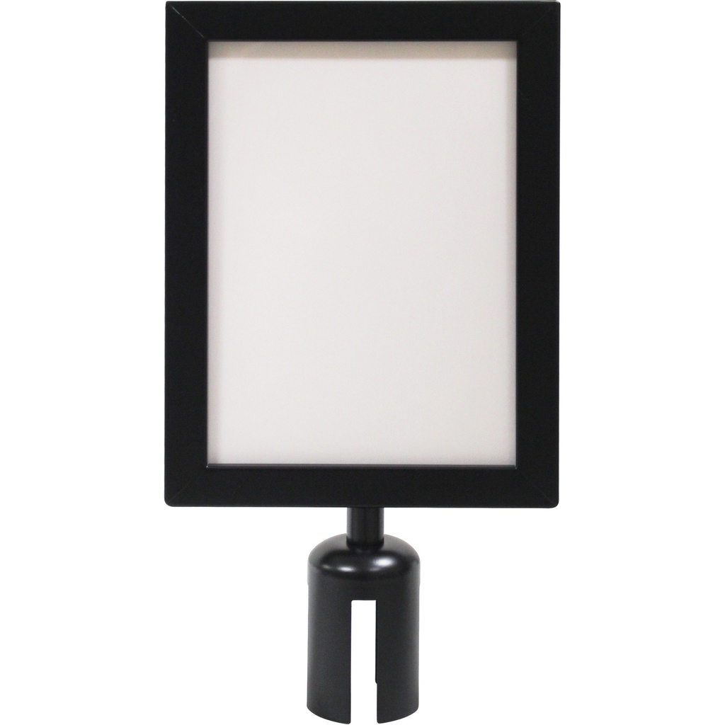 [ZEN-SGU787] Cadre d'enseigne pour poteau de barrière pour le contrôle des foules 7" x 10"