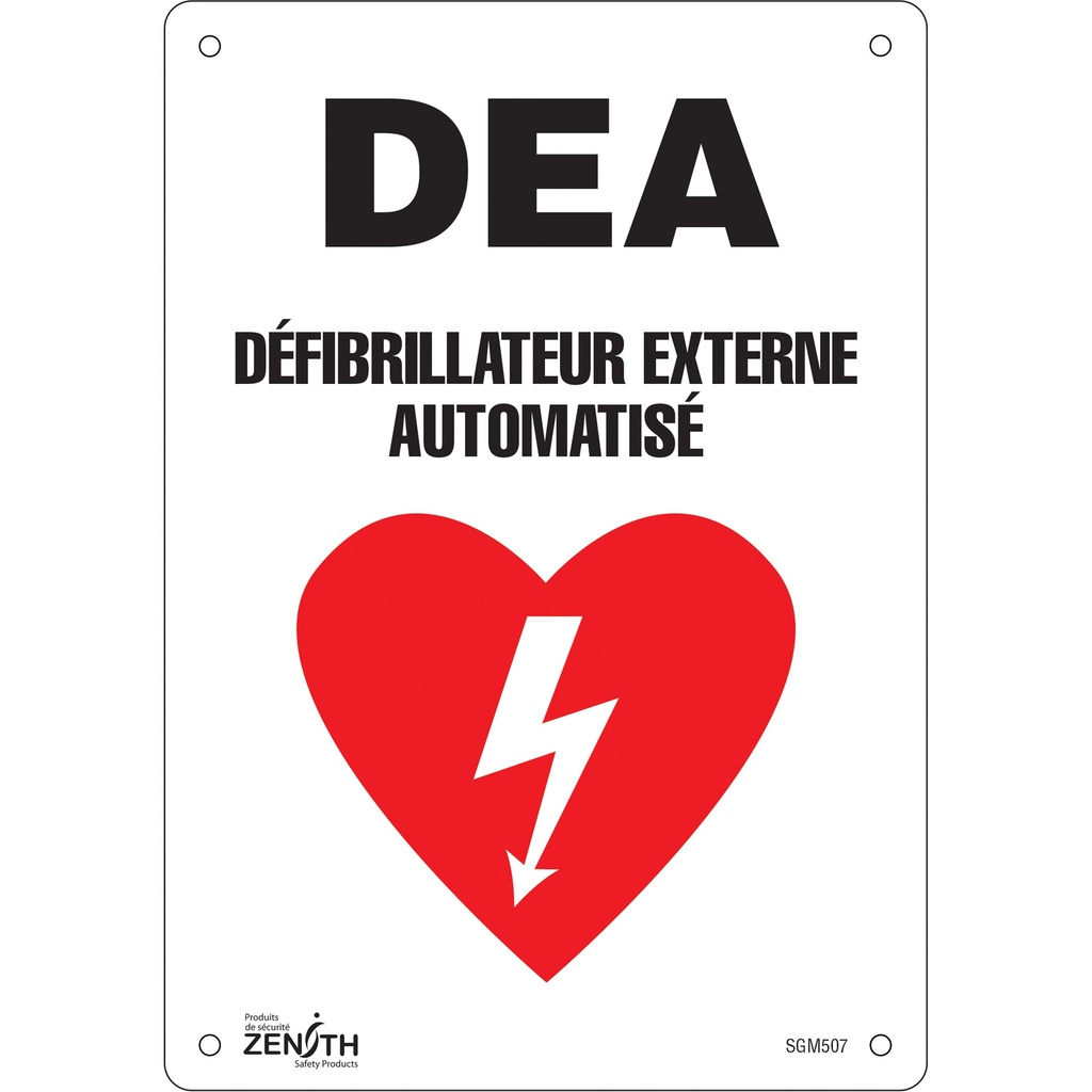 Enseigne «DEA» Aluminium 7" x 10"