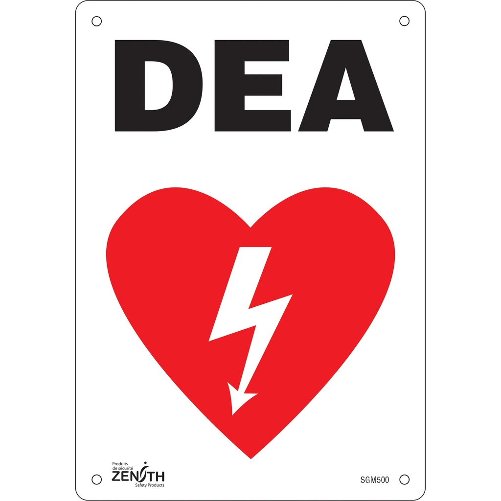 Enseigne «DEA» Plastique 7" x 10"