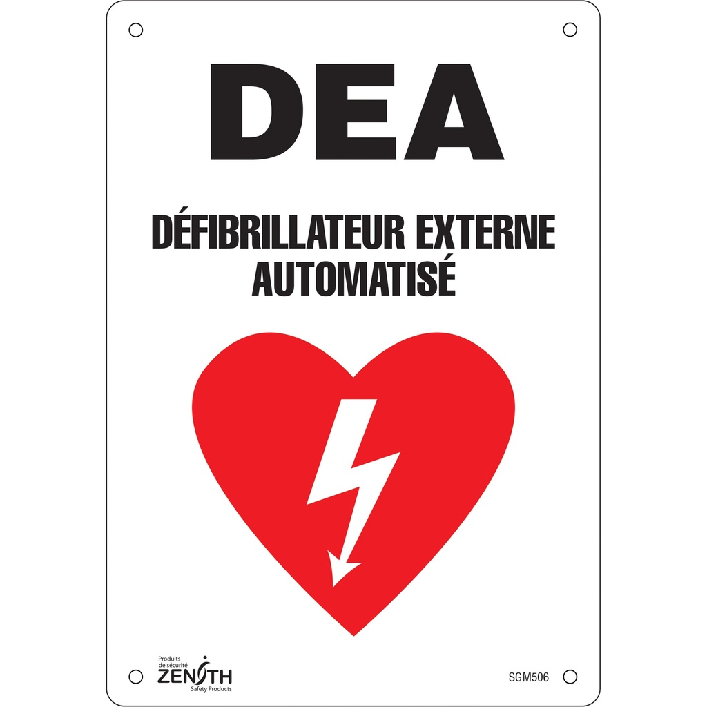 Enseigne «DEA» Plastique 7" x 10"
