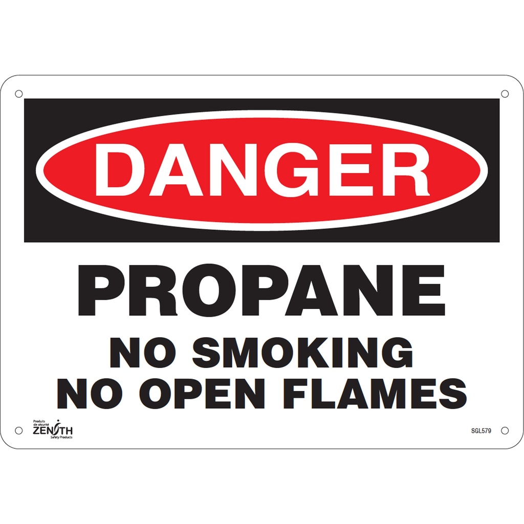 Enseigne «No Smoking» Plastique 14" x 10"