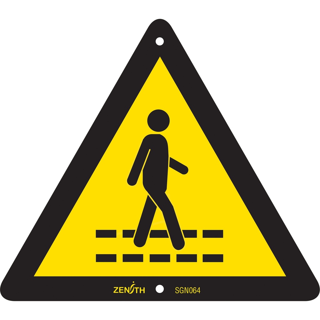Enseigne de sécurité conforme à la CSA - Pedestrian Safety Lane Plastique 6" x 6"