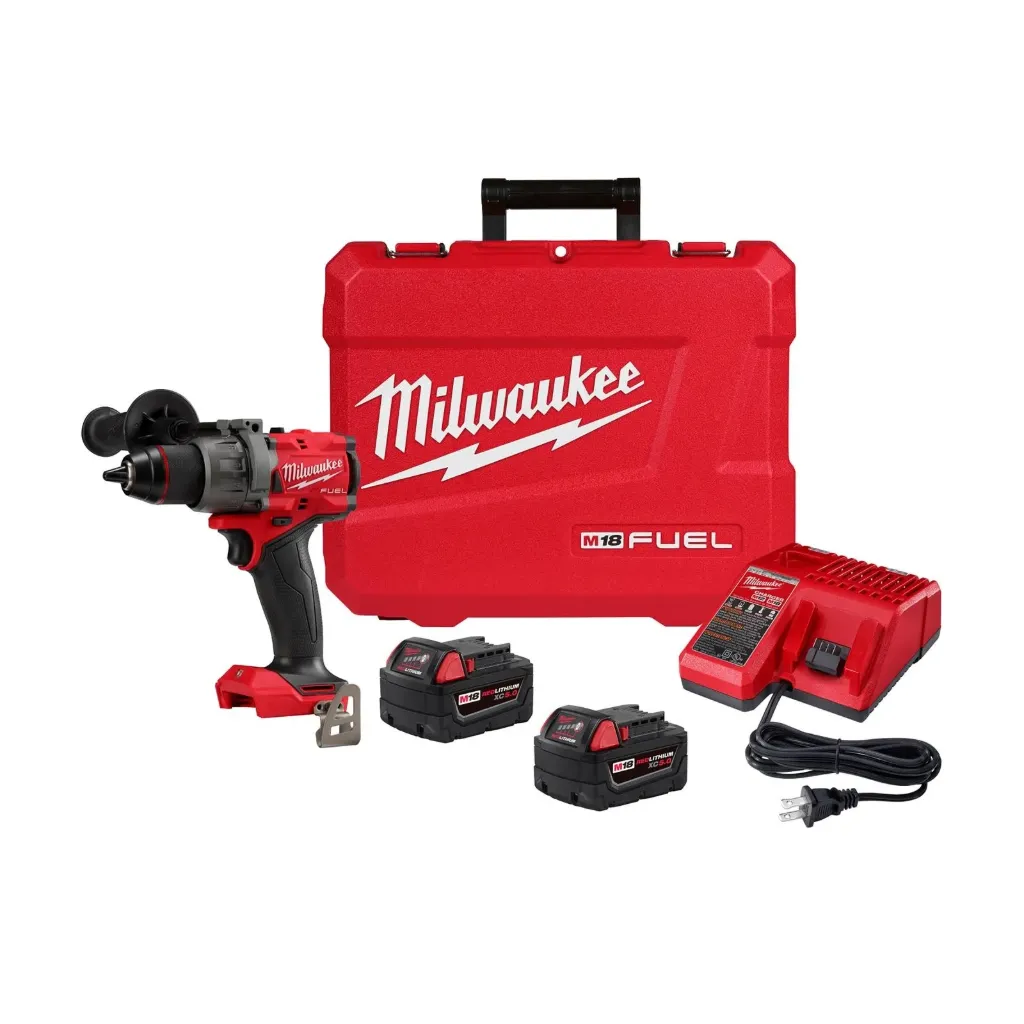 [MWK-2903-22] M18 Fuel Ensemble de perceuse / visseuse 1/2 po, 2 batteries REDLITHIUM XC5.0, poignée, chargeur et étui de transport