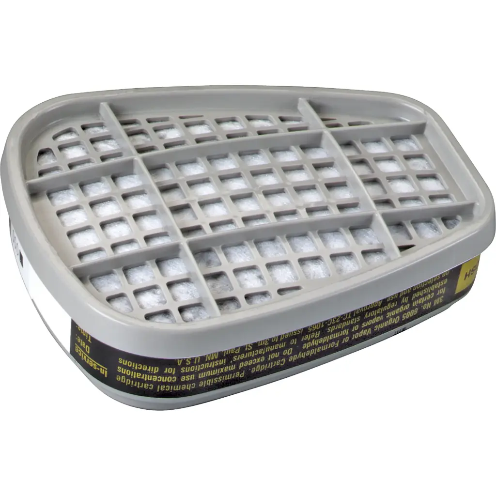 [3M-6005] Série 6000 Cartouches pour respirateur  gaz / vapeur, Formaldéhyde / Vapeur organique /Paire