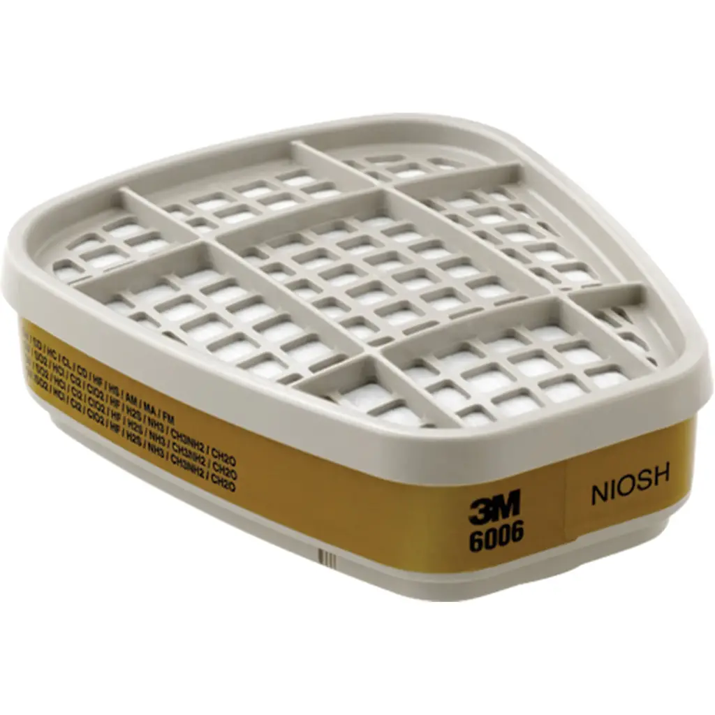 [3M-6006] Série 6000 Cartouches pour respirateurs gaz multiples / vapeur /Paire