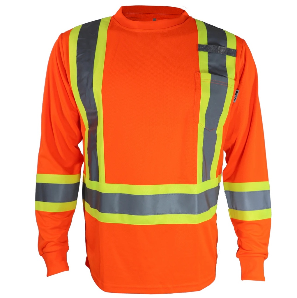 STX4LS High-Visibility Long Sleeve Shirt 100% Polyester