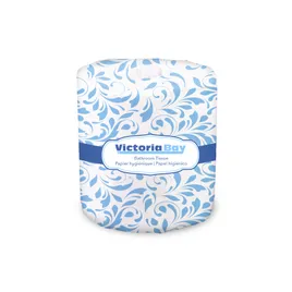 Vicotria Bay Papier hygiénique traditionnel de qualité supérieure 2 pli 500 feuilles 48 rouleaux /Cs