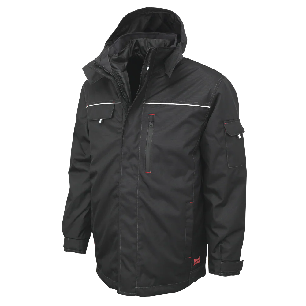 [TUD-WJ141-BLACK-XS] WJ14 Parka 3-en-1 en poly-oxford (Black, Standard, T-Small)
