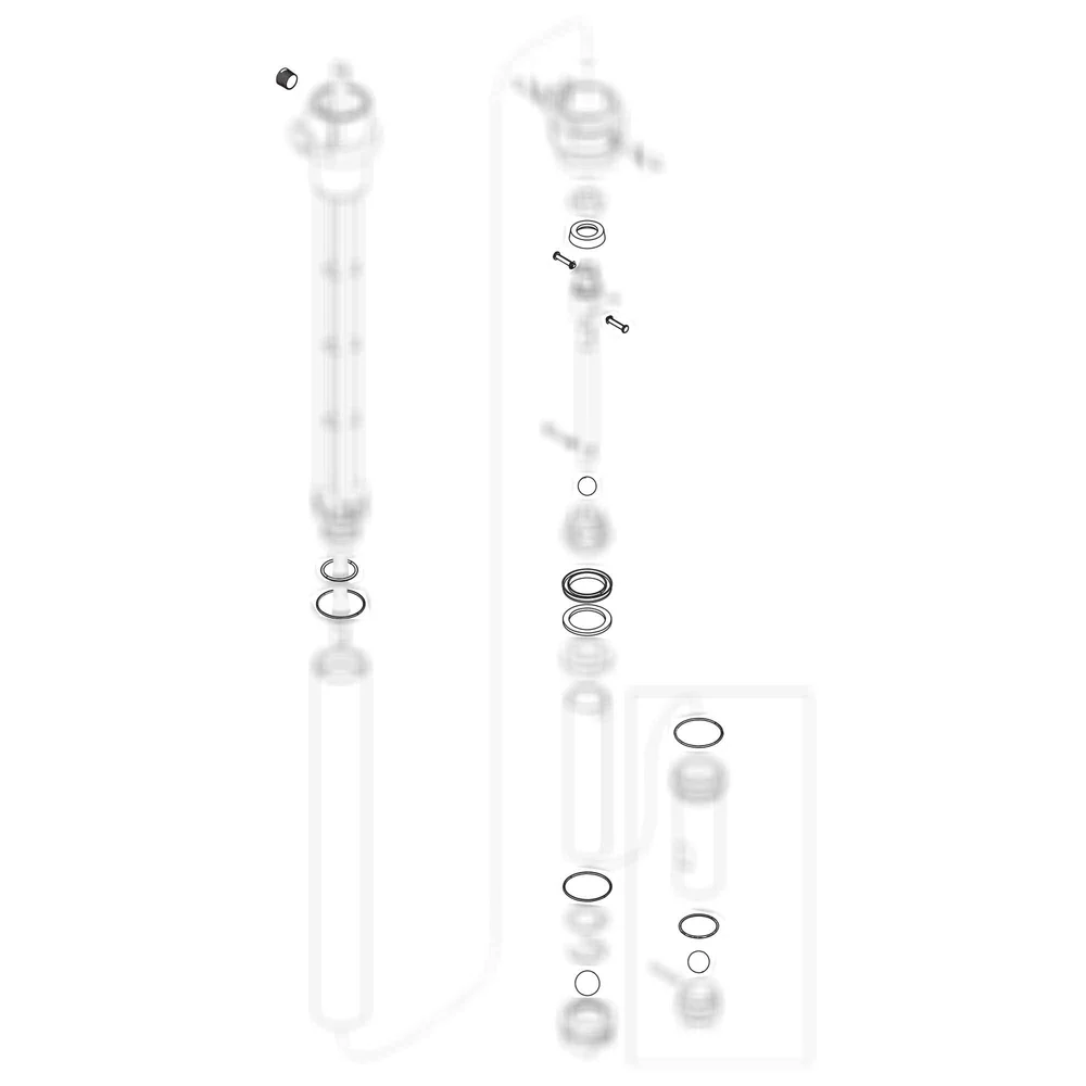 Ensemble de joints inférieurs pour pompe Graco T3 série B acier carbone