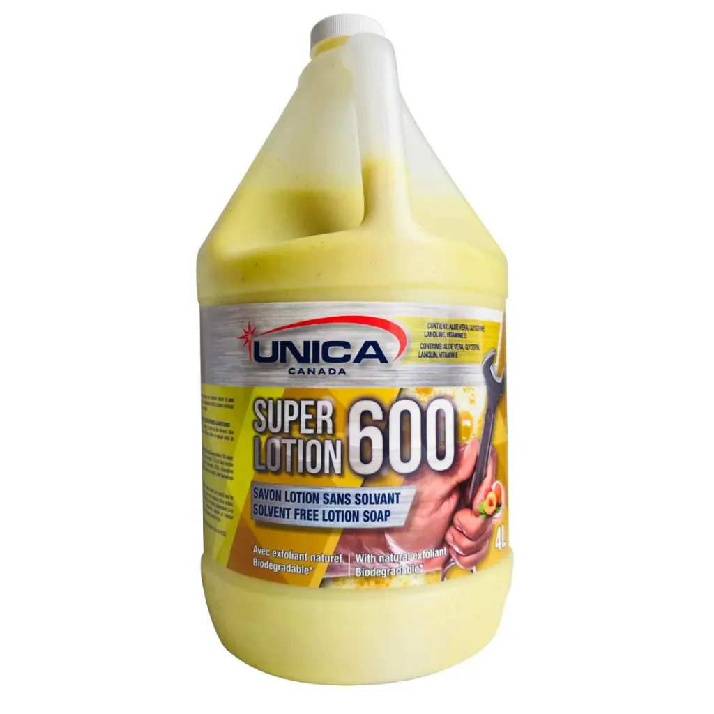 [UNI-S604] Super Lotion 600 Savon lotion doux avec exfoliant naturel 4L