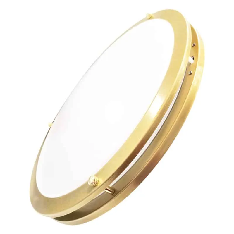 [VO-RF18W38-120-D-5WAY-BB] 18" round surface-mounted LED ceiling light with 5 adjustable power levels 22W-38W 5 selectable CCT gold