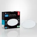 Plafonnier en surface rond 7-1/2" DEL 12W 850lm 4000K fini blanc