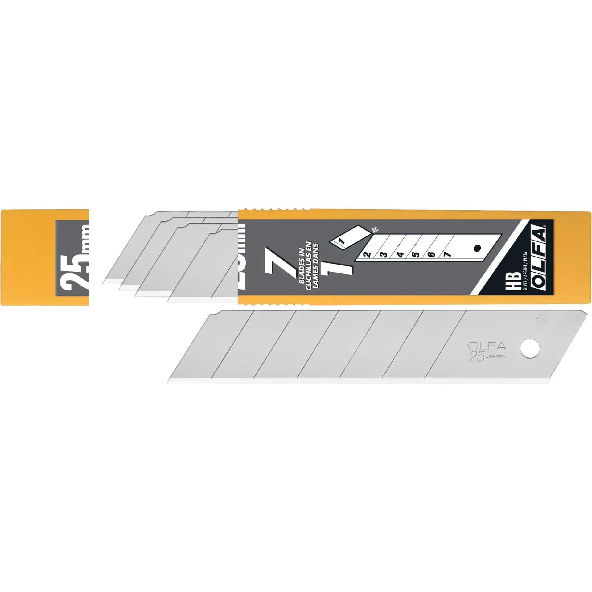 [OLF-9061] Lames cassables 25mm HB20B pour couteau rétractable 20/Pqt