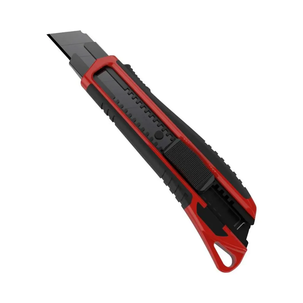 [ROK-31203] Couteau utilitaire rétractable 25 mm robuste à lame noire