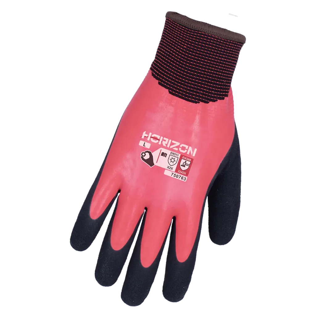 [HOR-750763S] Winter gloves with double latex coating (07 / Small)