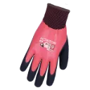 Winter gloves with double latex coating