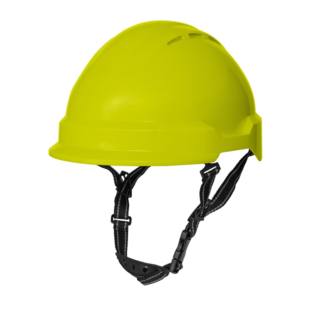 Peak CSA Class E Type II Safety Helmet with chin strap and One-D Rotor suspension