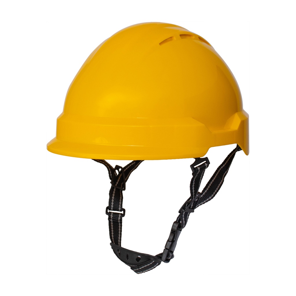 Peak CSA Class E Type II Safety Helmet with chin strap and One-D Rotor suspension