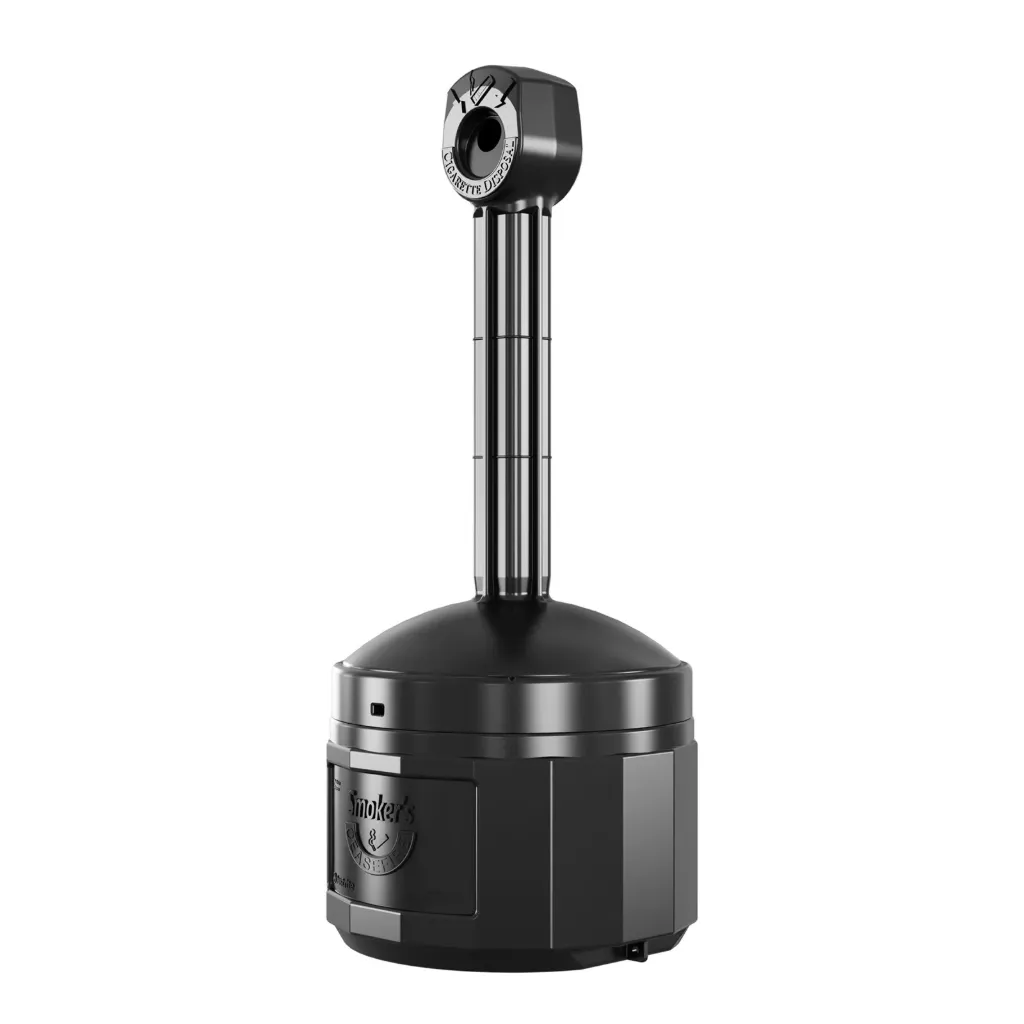 Smoker's Ceasefire® 4 Gallon Black Floor Ashtray