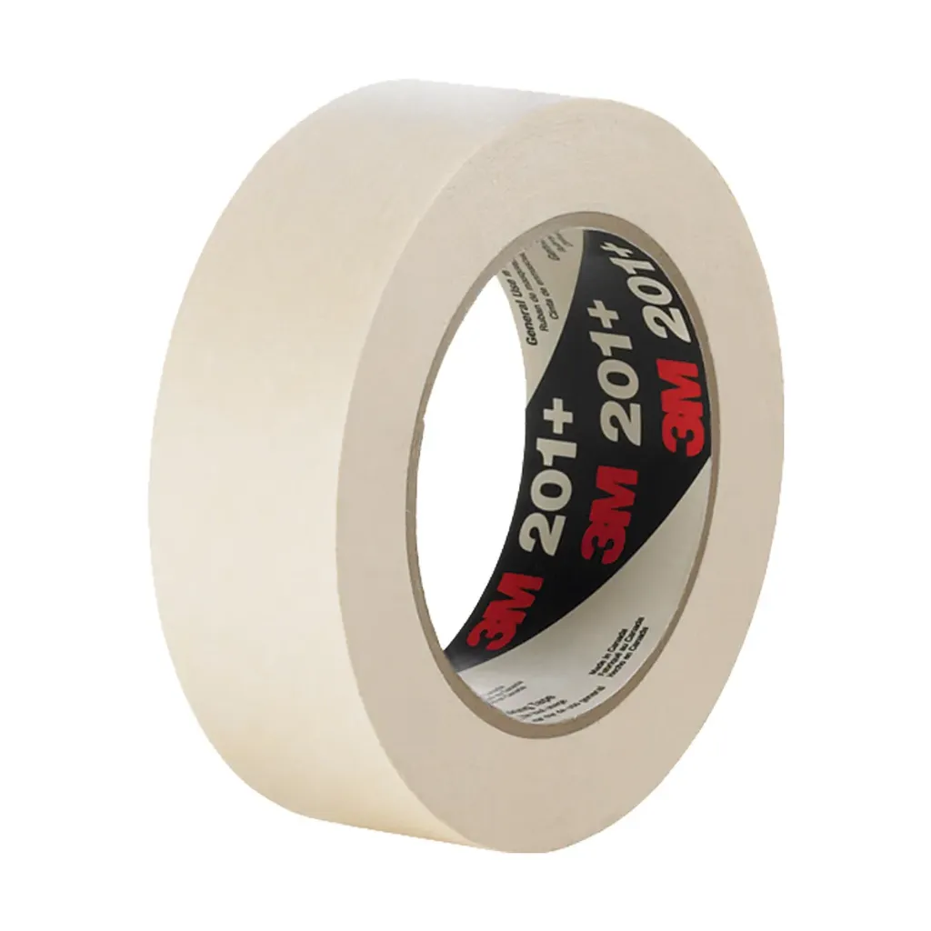 [3M-201+48X55] 201+ Beige crepe paper masking tape 48mm x 55m