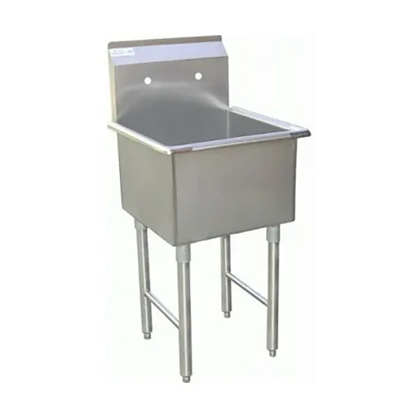 [DAN-ECS2424] Évier commercial simple en acier inoxydable 24" x 24"
