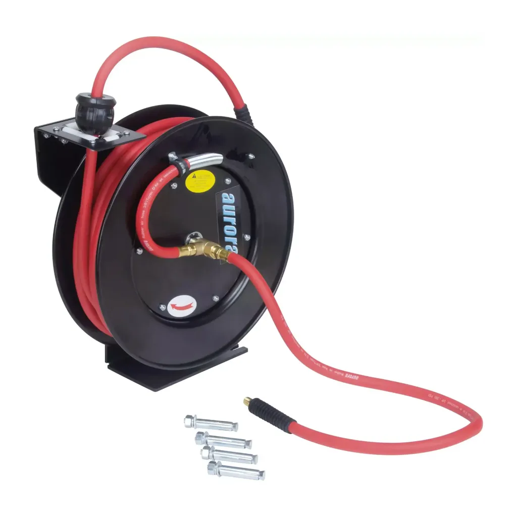 [AUR-UAV181] Dévidoir de tuyau à air/eau 3/8" x 50', simple 300 PSI