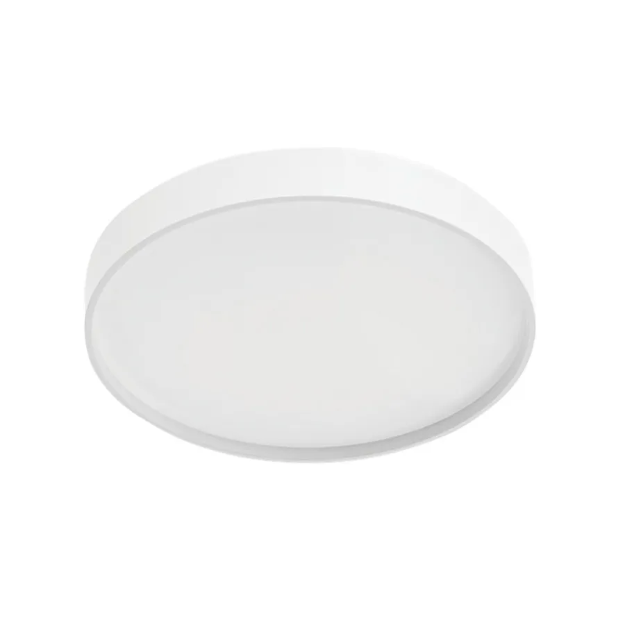 Plafonnier DEL en surface rond 16" 5 puissances et CCT ajustables fini blanc