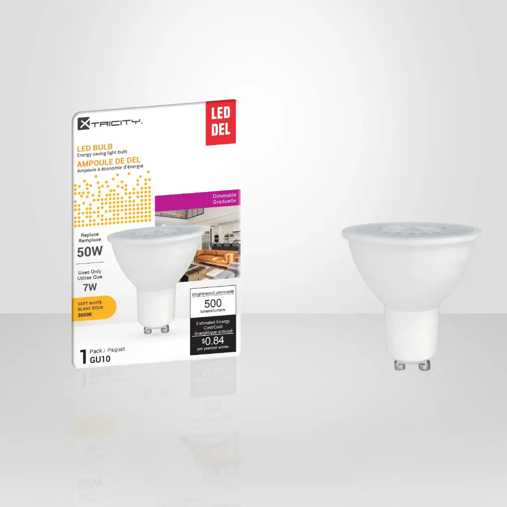 Ampoule DEL GU10 7W 3000K 120V