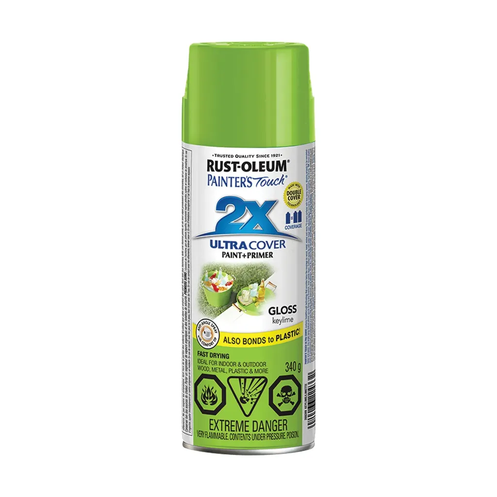 Painter's Touch Ultra Cover Peinture aérosol Vert crème de lime, Brillant, 340 g