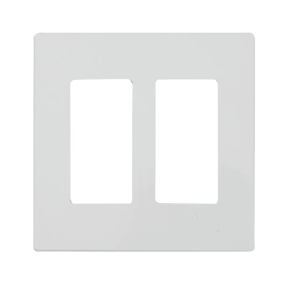 Plaque décorative sans vis 2-groupé blanche