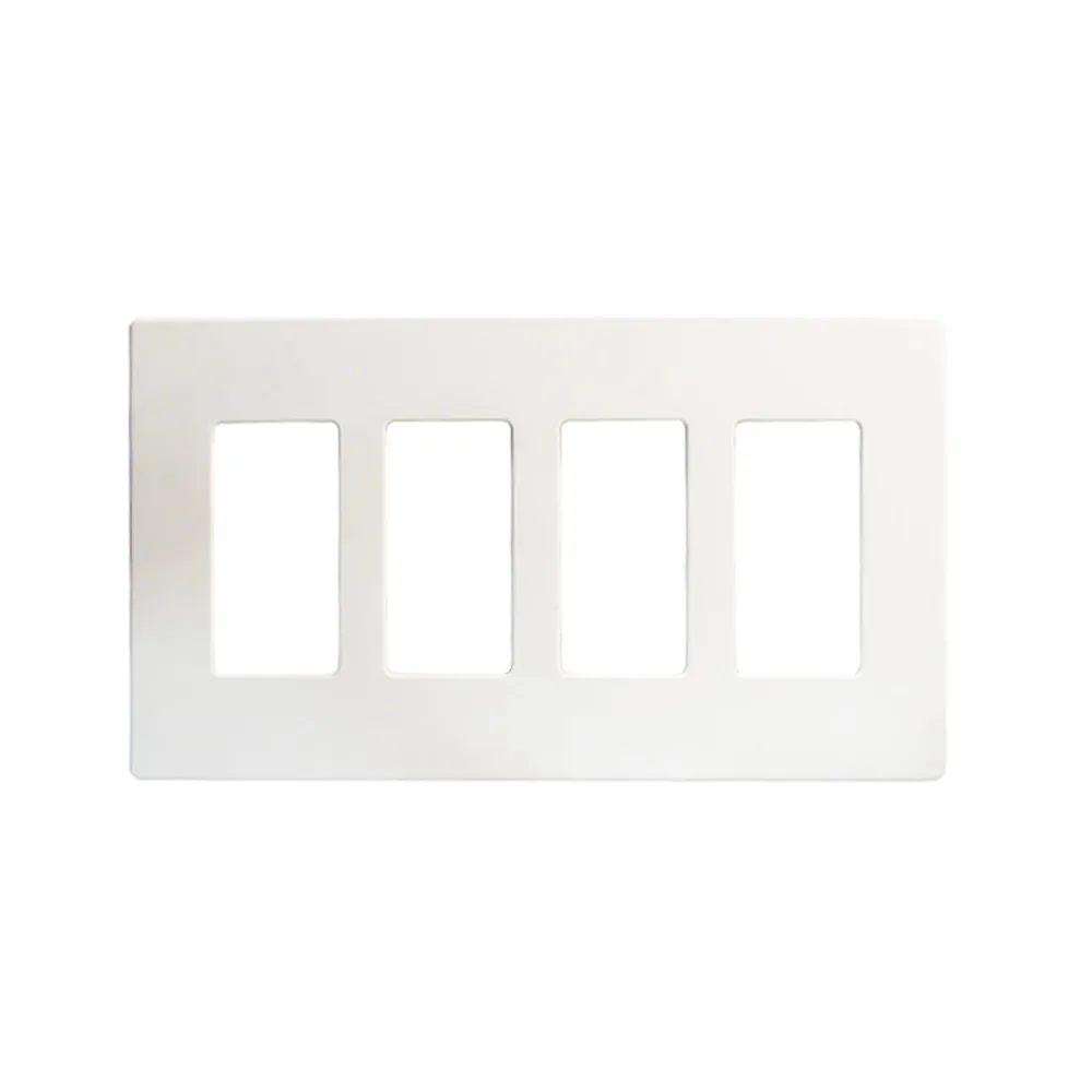 [VO-YGC-006-NS-WH] Plaque décorative sans vis 4-groupé blanche