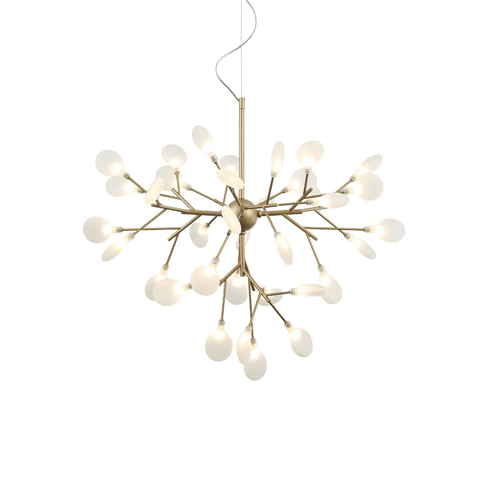 [MTO-C69830GL] Hydrangea Bloom Chandelier 30" 35 x G4 12V finit doré