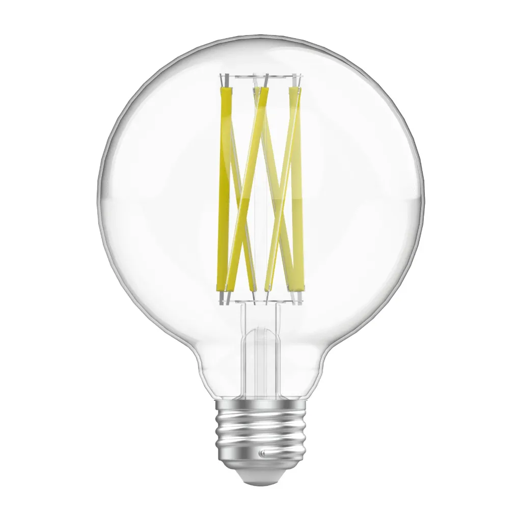 [VO-FG30W9-120-30-D] Ampoule DEL filamentée G30 9W 1000lm 3000K E26 120V graduable