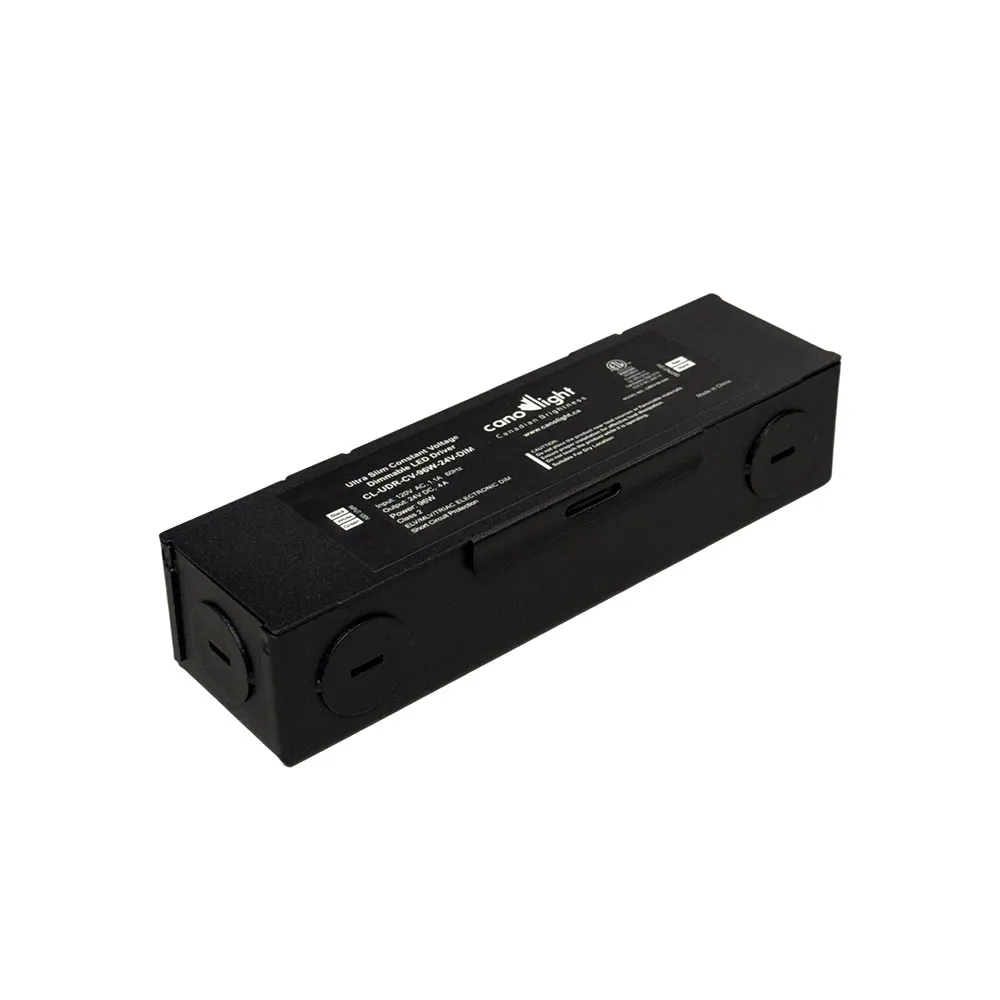 Transformateur DEL voltage constant 24VDC 96W ultra mince graduable triac classe 2