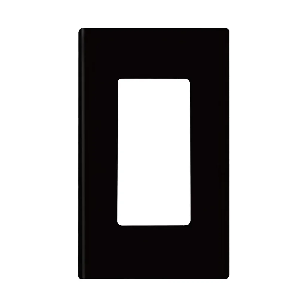 [VO-YGC-009-NS-BK] Plaque décorative sans vis 1-groupé noire