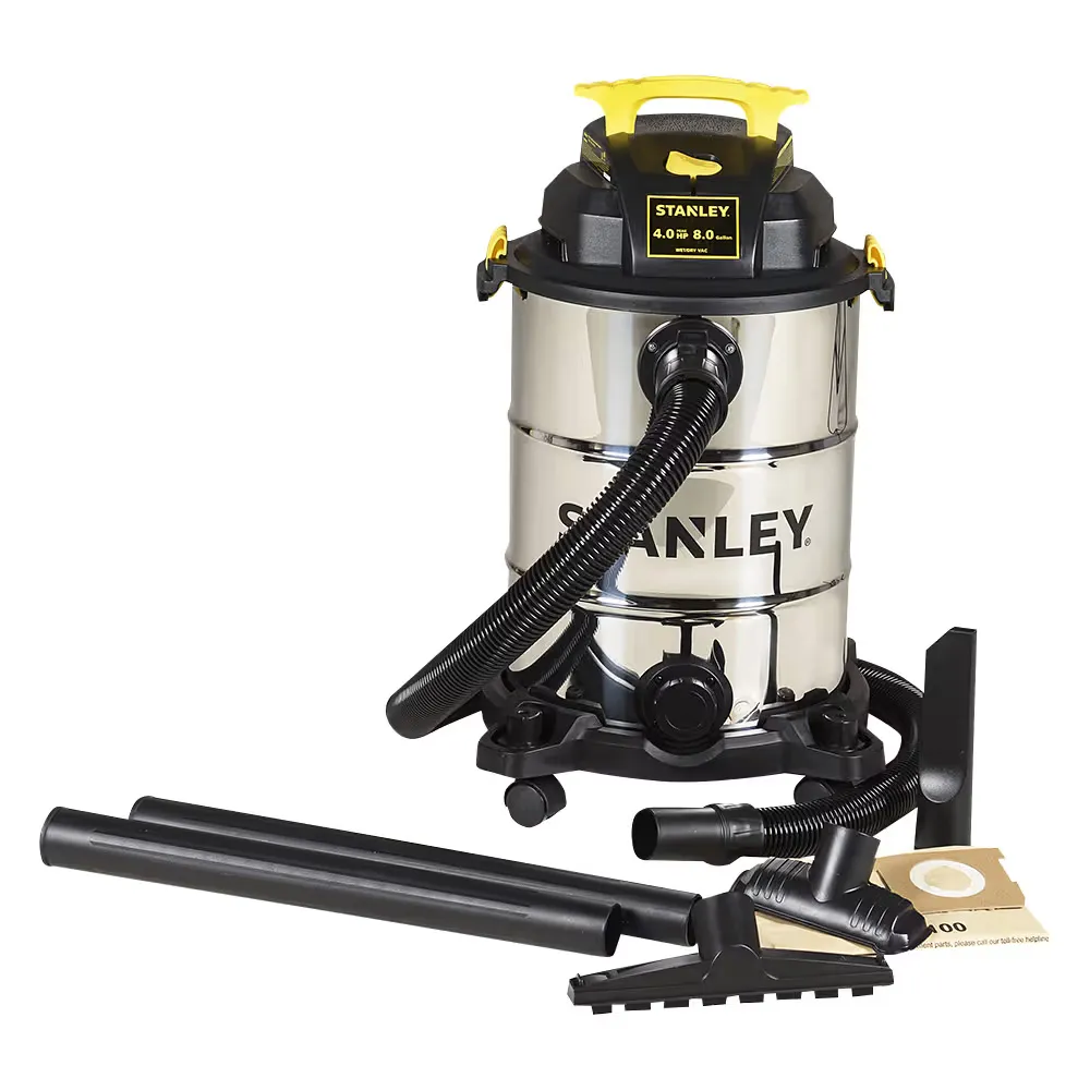 [STA-SL18117] Aspirateur sec / humide 4HP 8 gal. réservoir en acier inoxydable