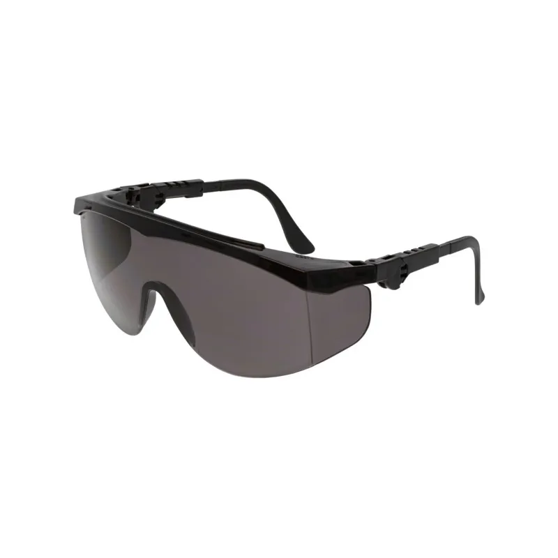 TK1 Lunettes de sécurité avec protection latérale monture noire lentille fumée Duramass Hard Coat
