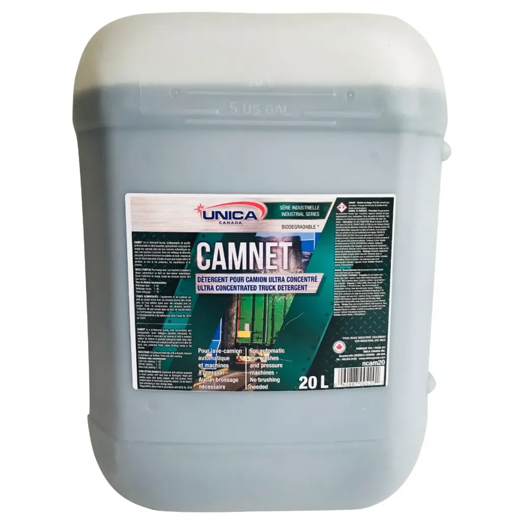 [UNI-NCAM20] Camnet Détergent pour camions ultra concentré pour lave-camions automatique et machines à pression 20L 