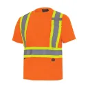 Chandail de sécurité haute visibilité à manches courtes #6990 – polyester œil de perdrix – orange