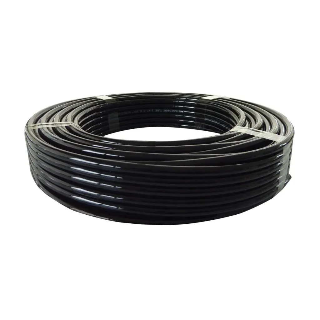 [TOP-35-138-01] Tube noir en polyuréthane 3/8" D.E. / 1/4" D.I. de 100 pieds