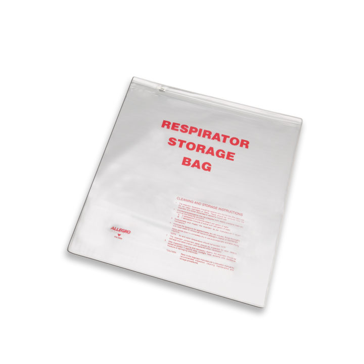 Respirator Storage Bag with Zipper, 14" x 16"