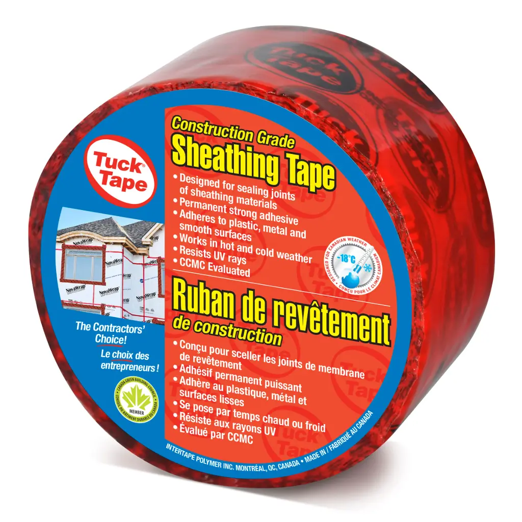 [IPG-205256055] Tuck Tape Ruban de revêtement de construction rouge 60mm