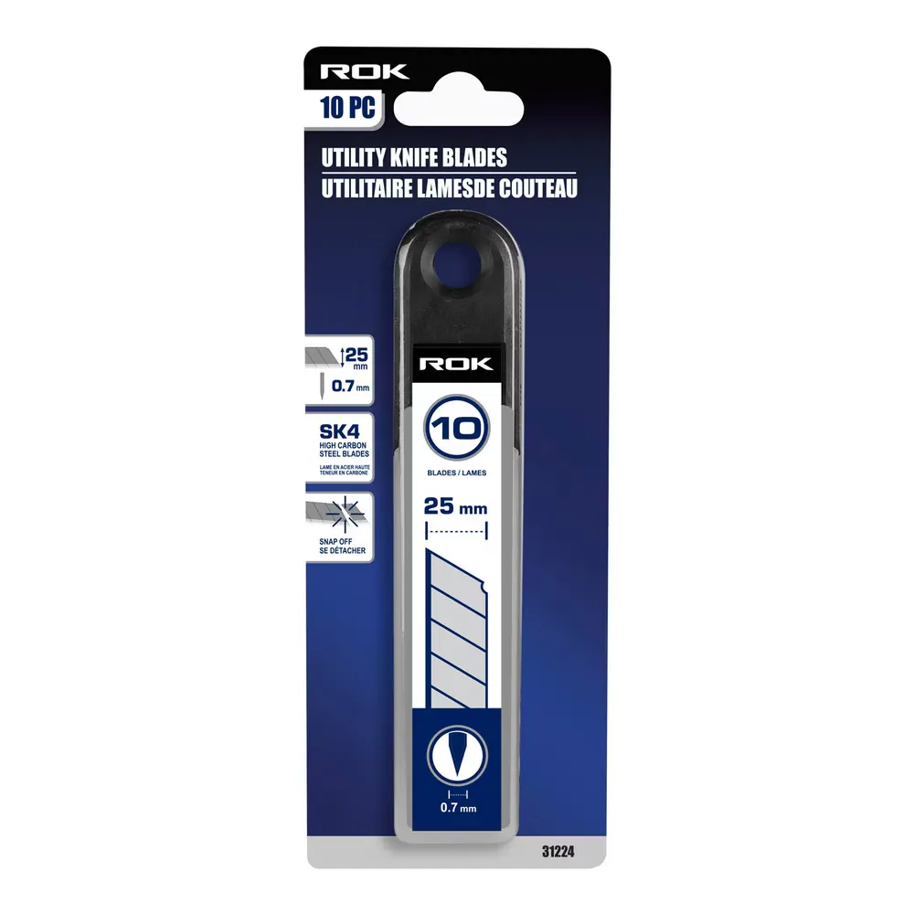 Lames de remplacement 25mm cassables 10/Pqt