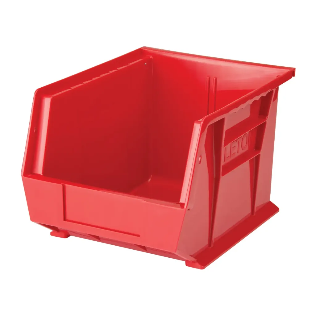 [KLE-CF832] Bac empilable et à suspendre 5-1/2" la x 5" h x 10-7/8" p rouge