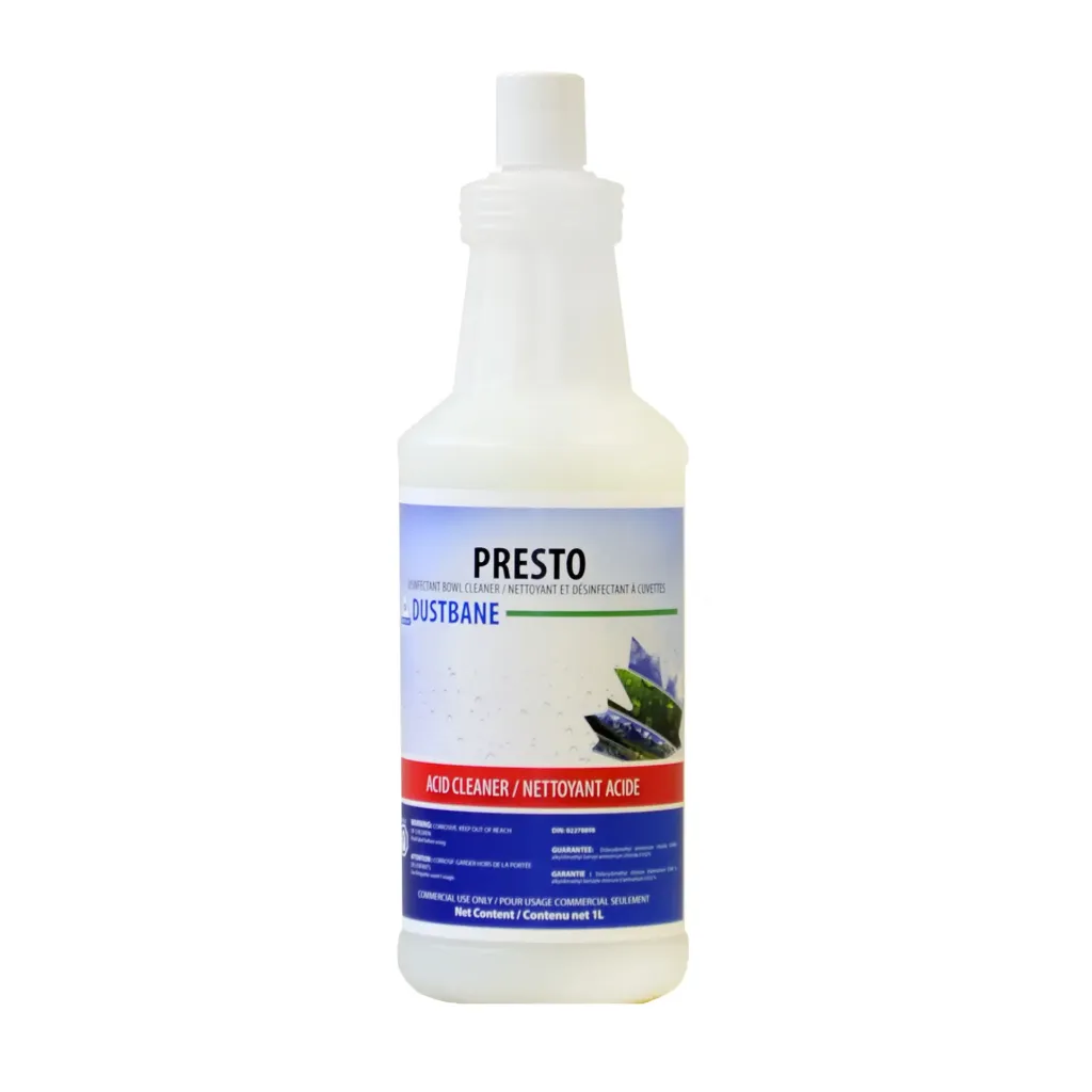 Presto Nettoyant et désinfectant acide pour cuvettes et urinoirs 1L