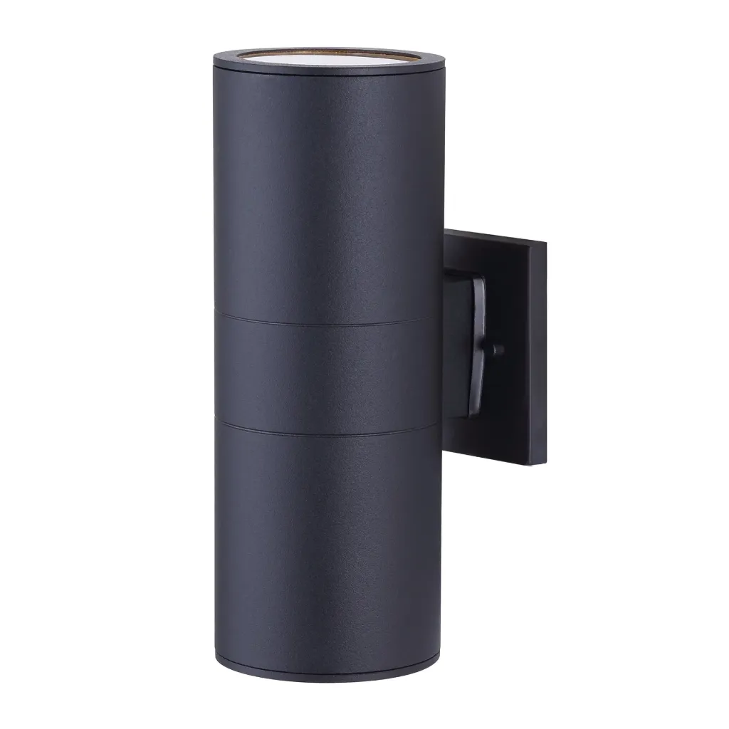 [CNM-IOL282BK] Baylyn Luminaire mural extérieur cylindrique éclairage haut et bas noir