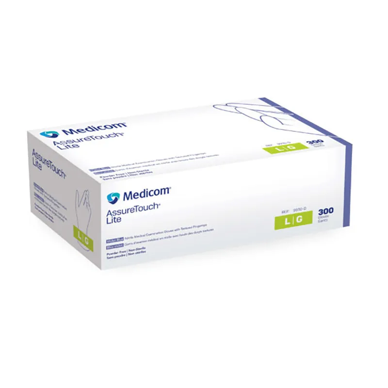 [MED-9930-D] AssureTouch™ Lite Gants d'examen médical en nitrile bleu violet Large 300/Bte