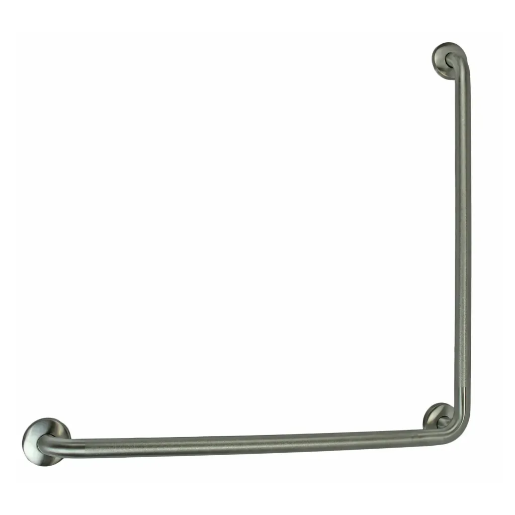 Barre d'appui en acier inoxydable 1-1/4" x 30" x 30" fini brossé et grenaillé