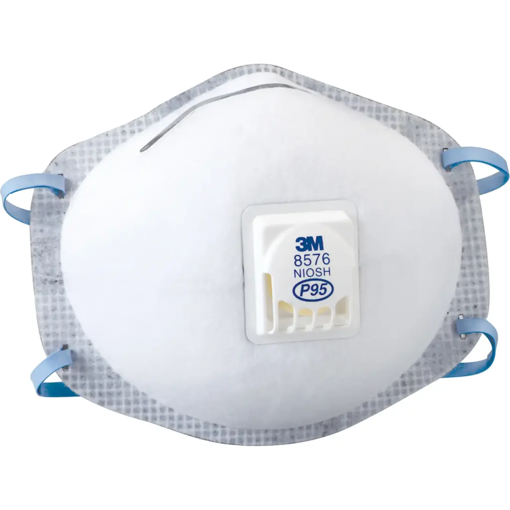 Respirateur contre les particules P95 #8576 avec soupape d’exhalation Cool Flow 10/Bte
