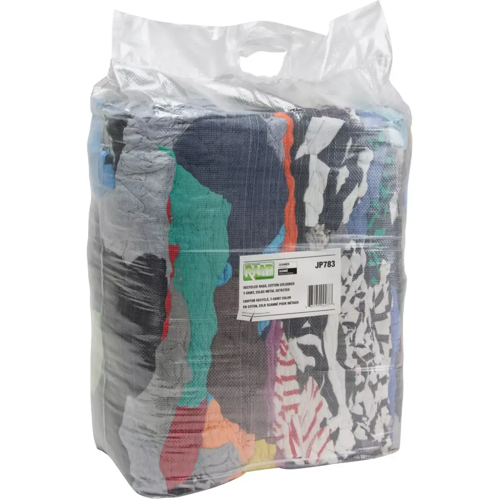 [RMP-JP783] Colored cotton fabric rags, recycled 25 lbs